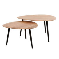 COUCHTISCH Drieor Braun 80/80/40 cm 2er-Set - Braun, Holz (80/80/40cm) - Hoyz Collection