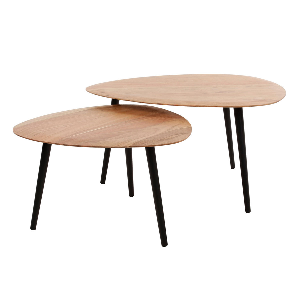 COUCHTISCH Drieor Braun 80/80/40 cm 2er-Set - Braun, Holz (80/80/40cm) - Hoyz Collection