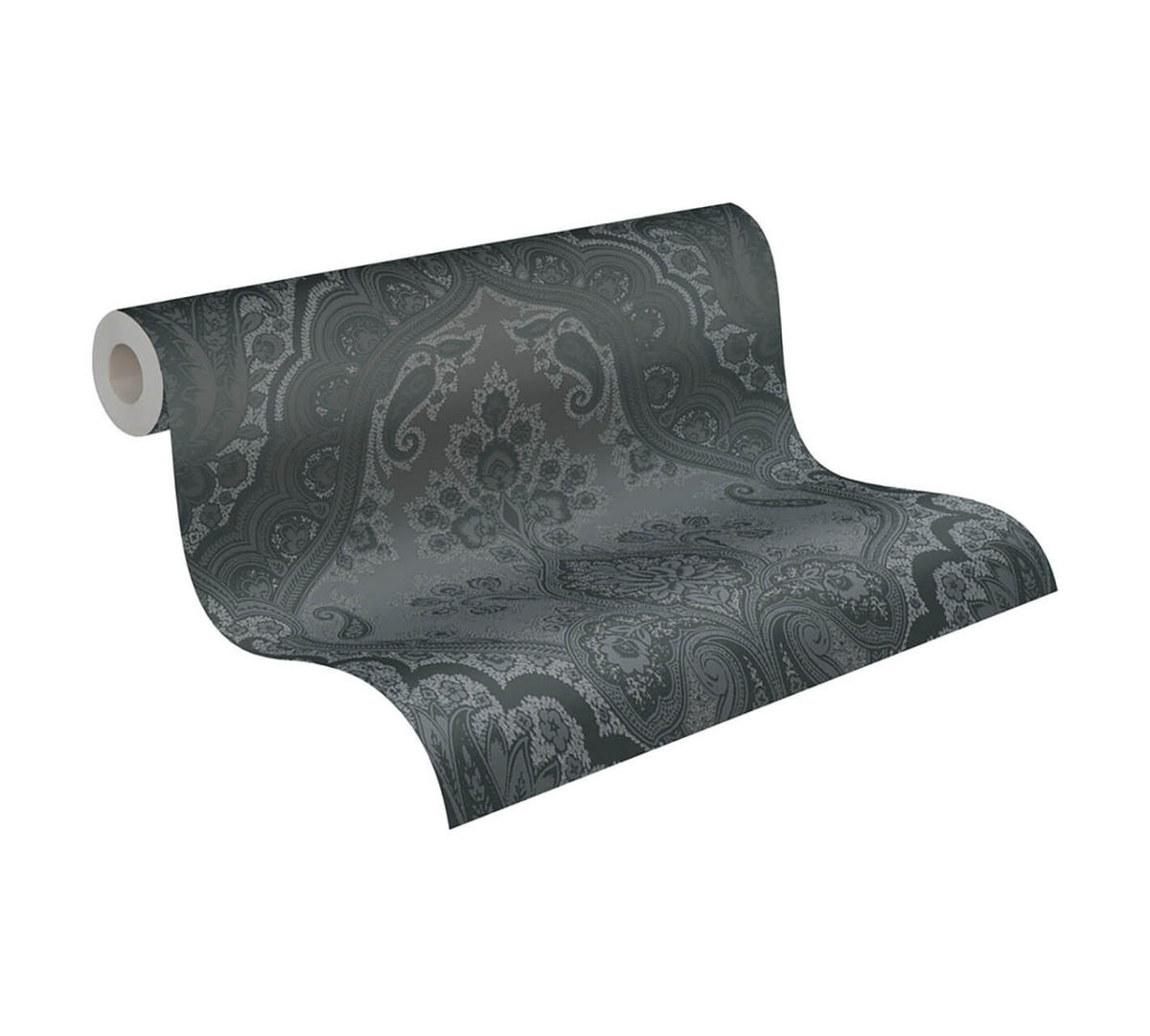 VLIESTAPETE Schwarz 53/1005 cm - Schwarz, Kunststoff/Textil (53/1cm) - KUNSTLOFT