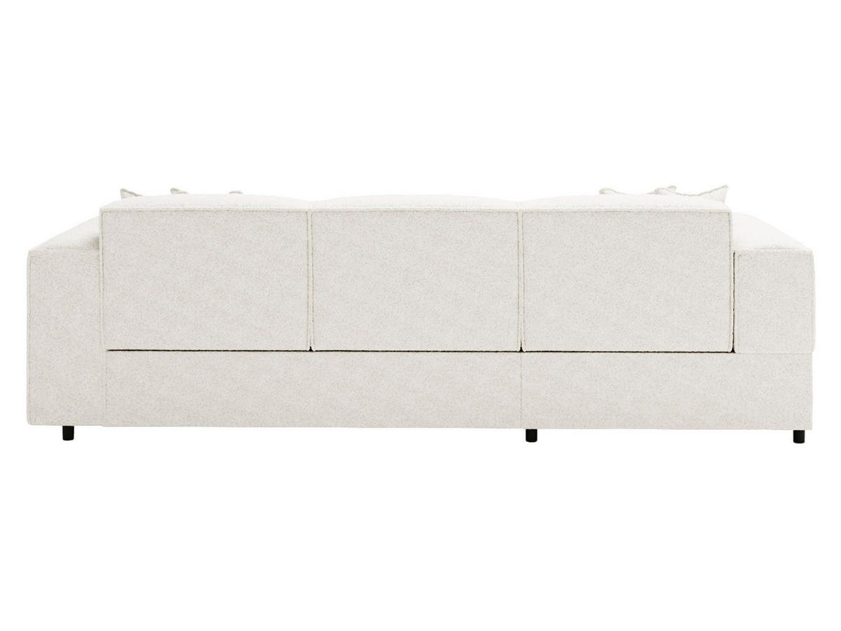 ECKSOFA Santos L, Seite: Links - Creme/Schwarz, Holzwerkstoff/Kunststoff (253/166cm) - MIRJAN24