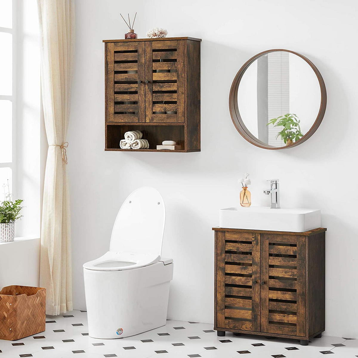 HÄNGESCHRANK - Braun, Holzwerkstoff (20/70/60cm) - Hansiro