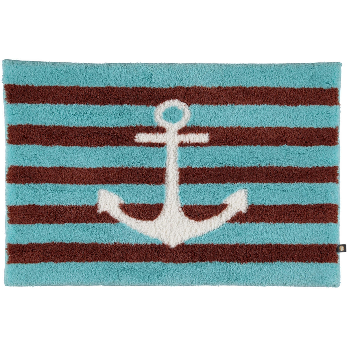 BADTEPPICHE ANKER ICE-CAPPUCINO-WEISS - 1370 - Blau, Textil (60/90cm) - Rhomtuft