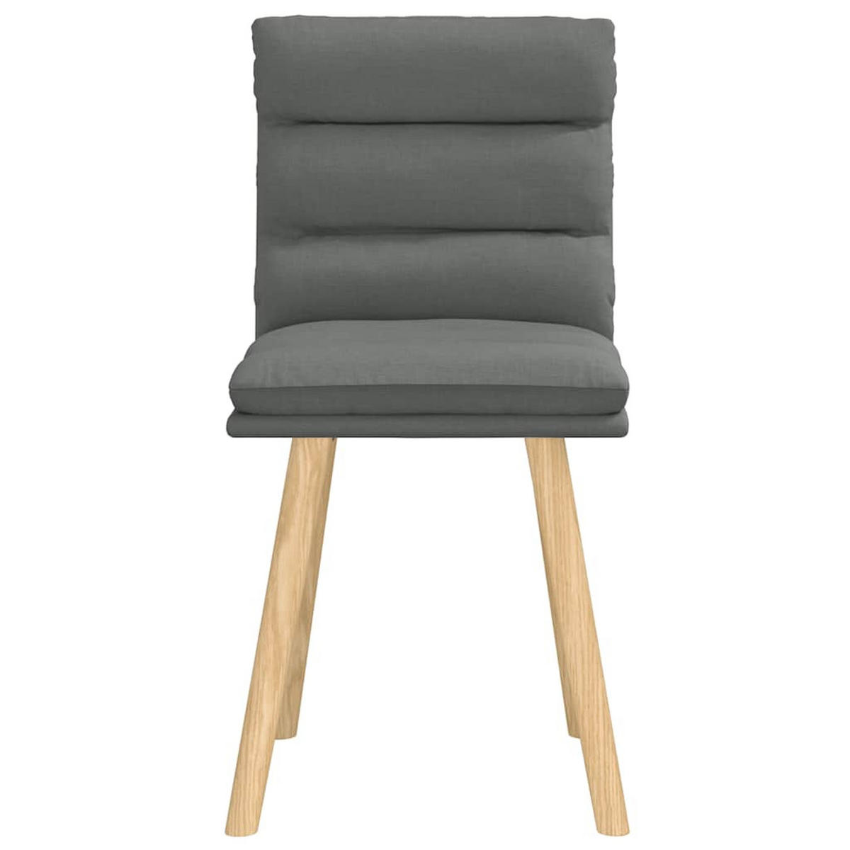 ESSZIMMERSTÜHLE 2 Stk. Dunkelgrau Stoff 45*54*86cm - Dunkelgrau, Metall (45/86/54cm) - ZMH