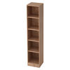 REGAL - 5 Ordnerhöhen 40/40,6/200,4 cm in Nussbaumfarben - Nussbaumfarben, Holzwerkstoff (40.6/200.4/40cm) - bümö