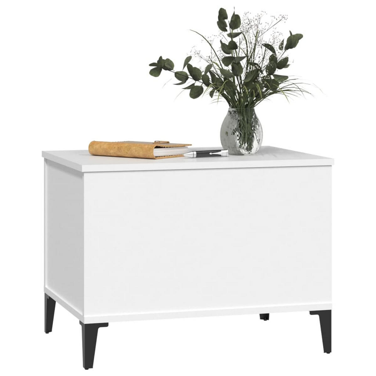 COUCHTISCH Weiß 60x44,5x45 cm Holzwerkstoff - Weiß, Holzwerkstoff (60/44.5/45cm) - furnicato