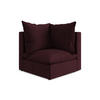 SOFAELEMENT Strukturstoff Rot - Rotbraun/Schwarz, Holzwerkstoff/Kunststoff (90/77/90cm) - Makamii