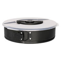 KUCHENFORM mit Griffen Ø 26 cm - Schwarz, Metall (27.5/7/27.5cm)