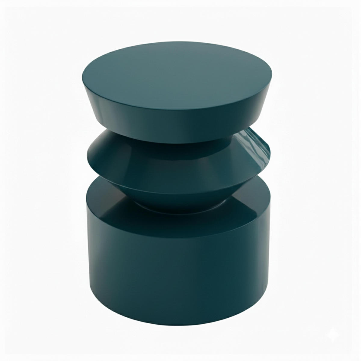 COUCHTISCH, Blau - Blau, Naturmaterialien (40/40/50cm) - Oviala