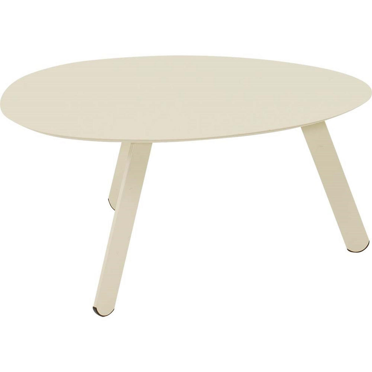 BEISTELLTISCH Tiki - Creme - 74/60/35,5 cm - Creme, Metall (74/60/35cm) - Lesli Living