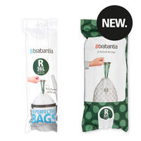 MÜLLBEUTEL PerfectFit Beutel 36 L (R) - 20 Stück, White, 36 L - Weiß, Kunststoff (6/36/11.5cm) - Brabantia