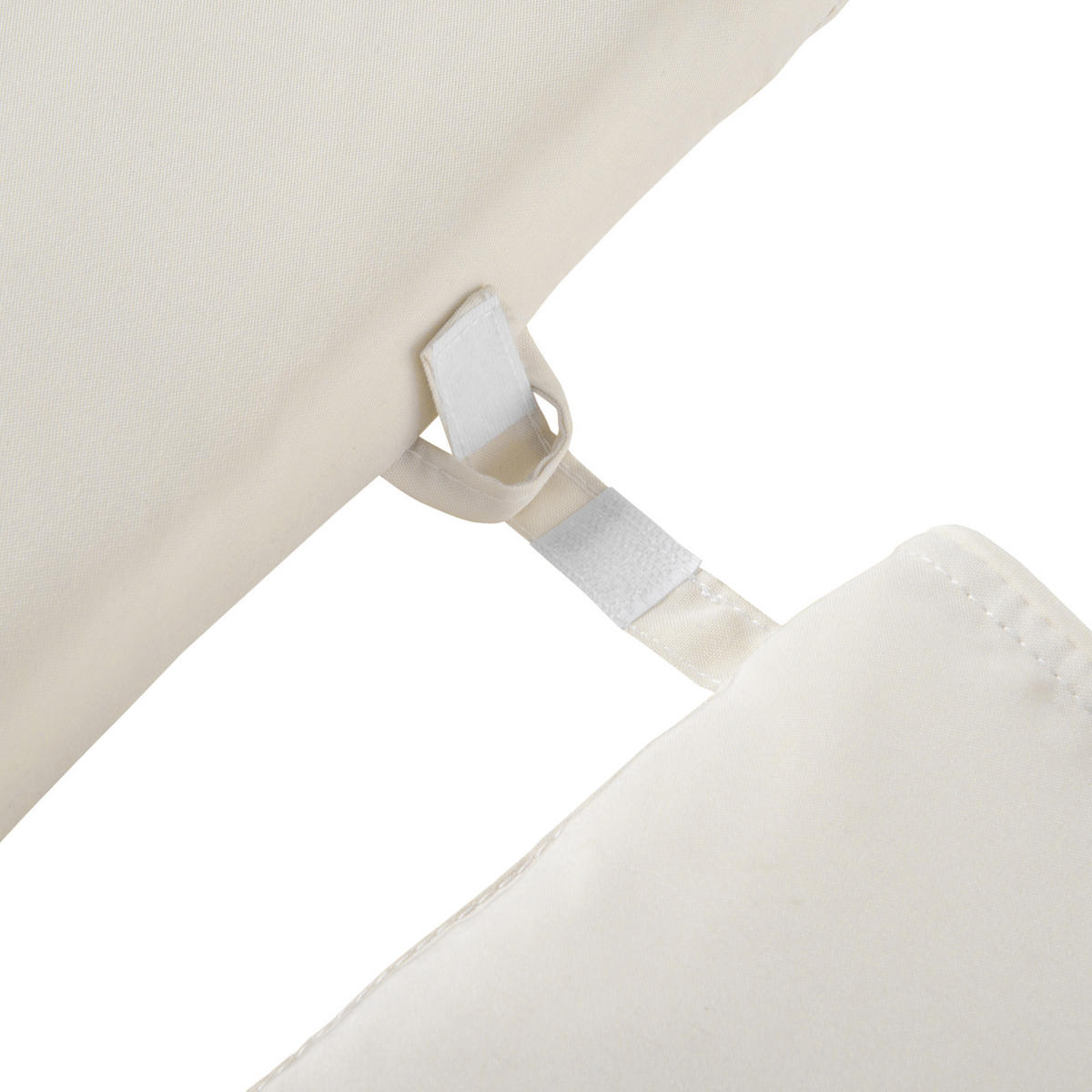 SITZKISSEN, Polyester, Cremeweiß - Creme, Naturmaterialen/Kunststoff (53/5/198cm) - Outsunny