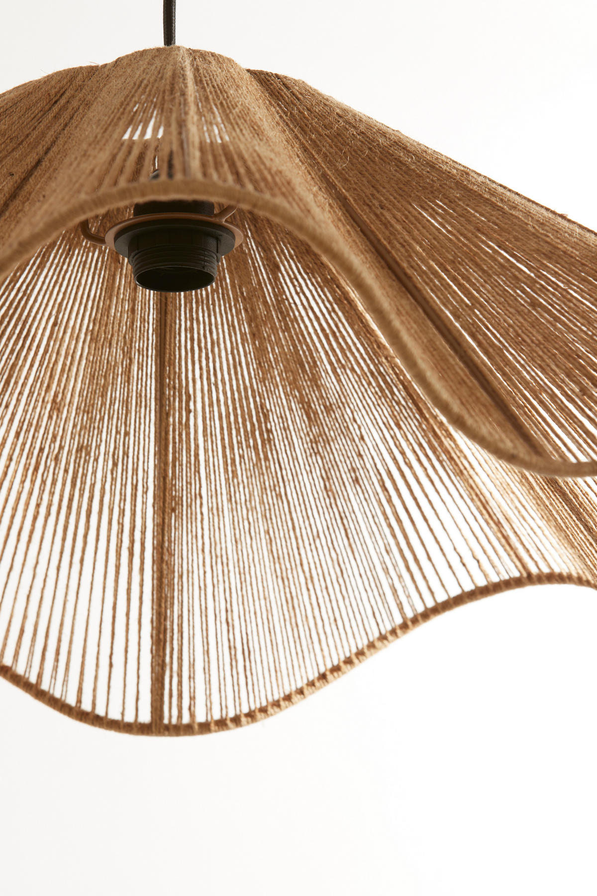 HÄNGELAMPE - Braun - 60/60/24 cm - Braun, Textil (60/60/24cm) - Light & Living