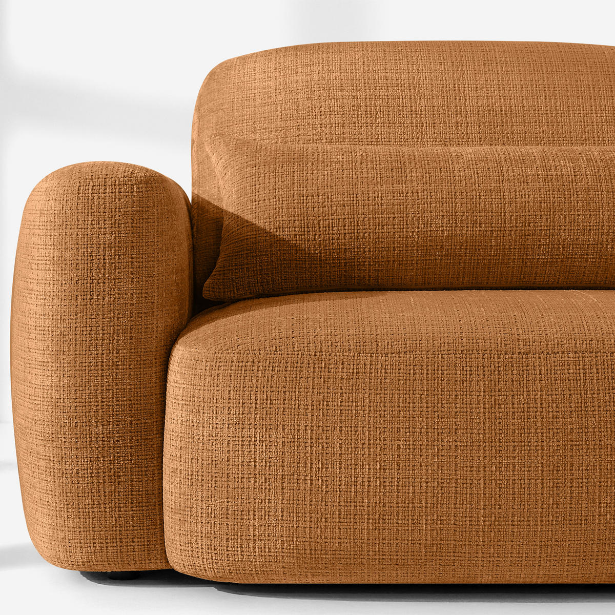 SITZGARNITUR ELOSA - Rot, Holz/Textil (245/85/165cm) - KONSIMO®