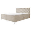 BOXBETT Chester 2 - Silberfarben/Naturfarben, Holz/Textil (160/200cm) - MIRJAN24