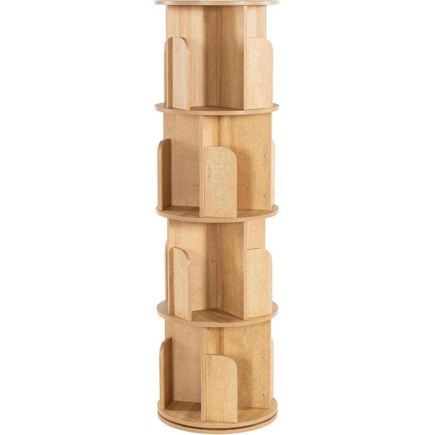 DREHBARES Bücherregal Naturholz 4 Ebenen 40 x 136,2 cm - Braun, Holzwerkstoff (40/136.2/40cm)