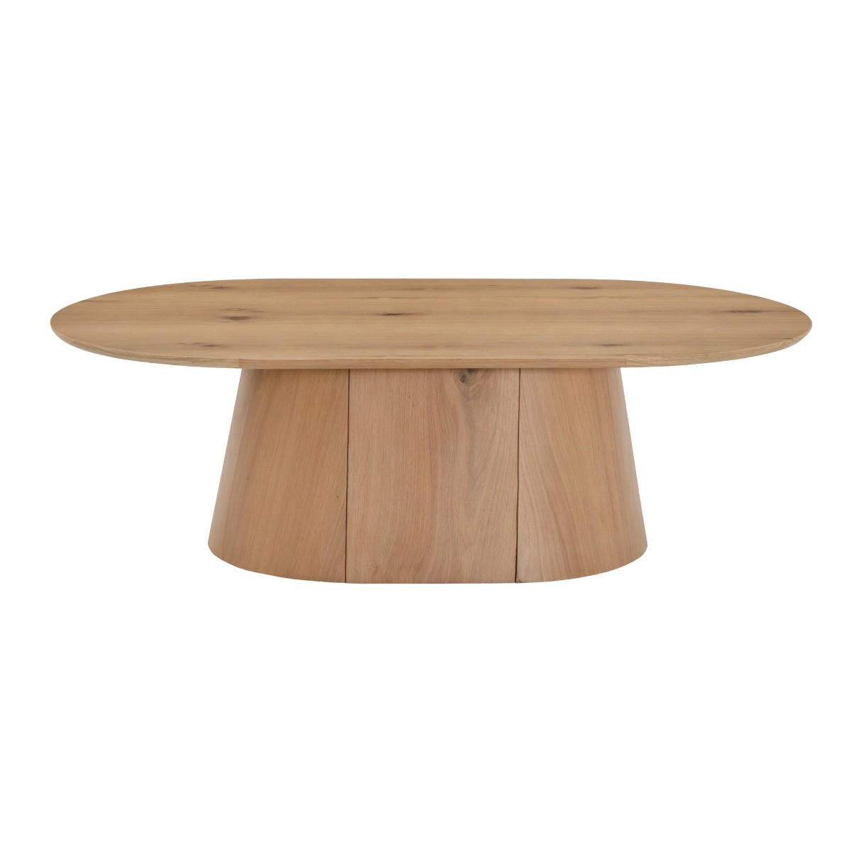 COUCHTISCH oval 120x70x36cm aus Holz, braun - Braun, Metall (120/70/36cm) - Livingfurn