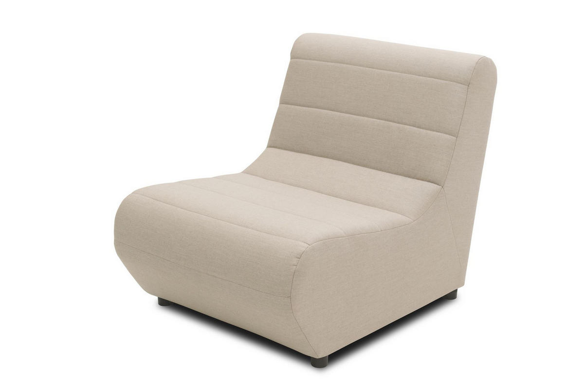 GARTENLOUNGE-SESSEL Boudicca 73x80x102 mit Outdoorbezug in taupe - Taupe, Kunststoff (102/80/73cm) - 58aufmkessel