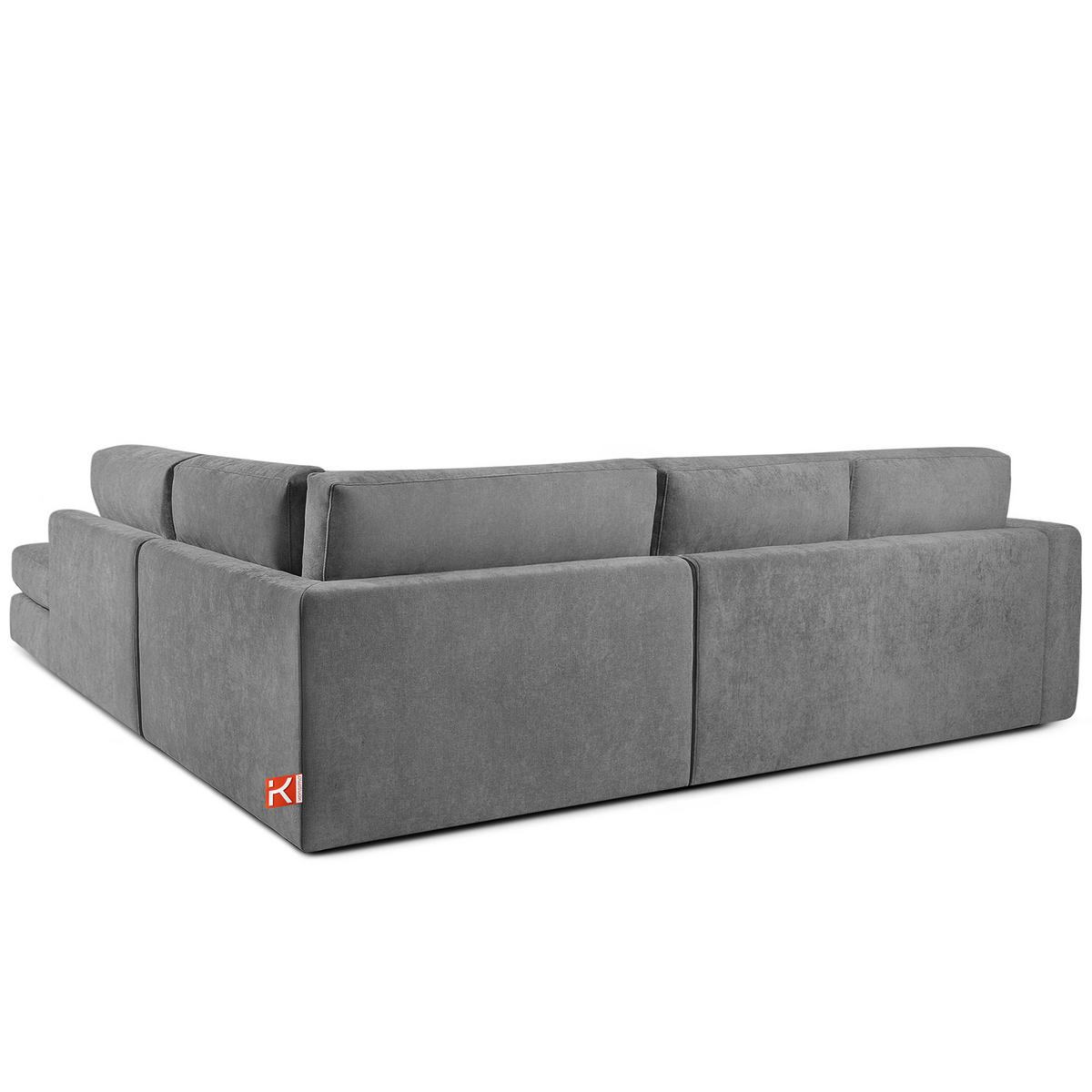 ECKSOFA rechts VERUS - Dunkelgrau, Holz/Holzwerkstoff (297/248cm) - KONSIMO®