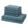 FROTTIERSET Vita 6-teilig - Dunkelgrün, Textil (50/100cm) - Ross