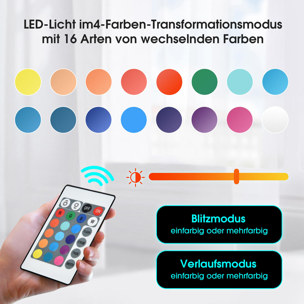 TV-LOWBOARD LED Glas Trennwand - Naturfarben, Holzwerkstoff (190/50/40cm) - Fortuna Lai