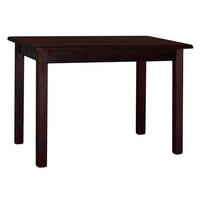 ESSTISCH Kiefernholz, quadratische Beine, Nuss 120 × 70 × 75 cm - Walnussfarben, Holz (120/70/75cm) - Koma