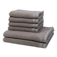 FROTTIERSET Smart 6-teilig - Grau, Textil (50/100cm) - Ross