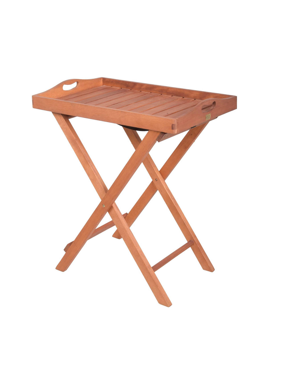 GARTENTISCH Ulm Tabletttisch - Braun, Holz (68/44/74cm) - DELUKE