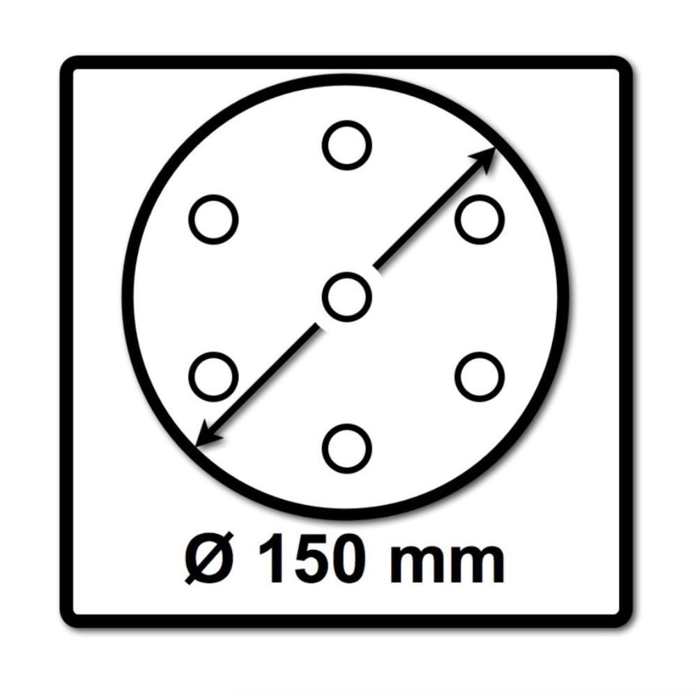 FESTOOL STF D150/48 Rubin2 Schleifscheiben RU2/50, P100, 150 mm / 50 Stück ( 575189 ) - neue Version von 499120 - Multicolor, Kunststoff (170/160/100cm) - Festool