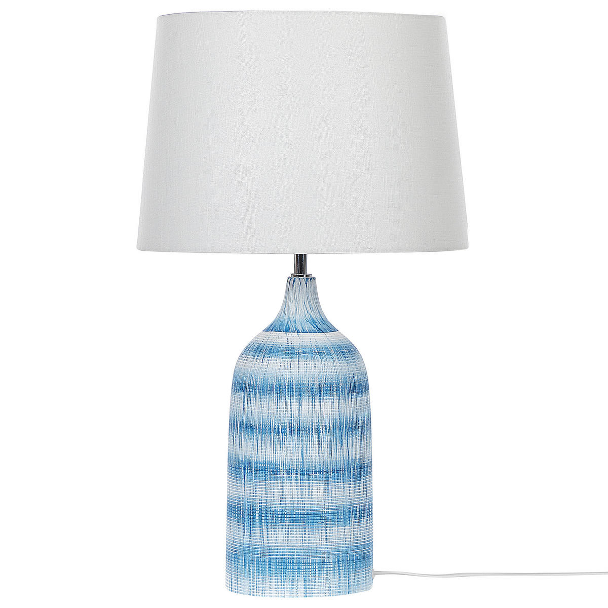 TISCHLAMPE Georgina 33/33/66 cm - Blau, Keramik (33/33/66cm) - Beliani
