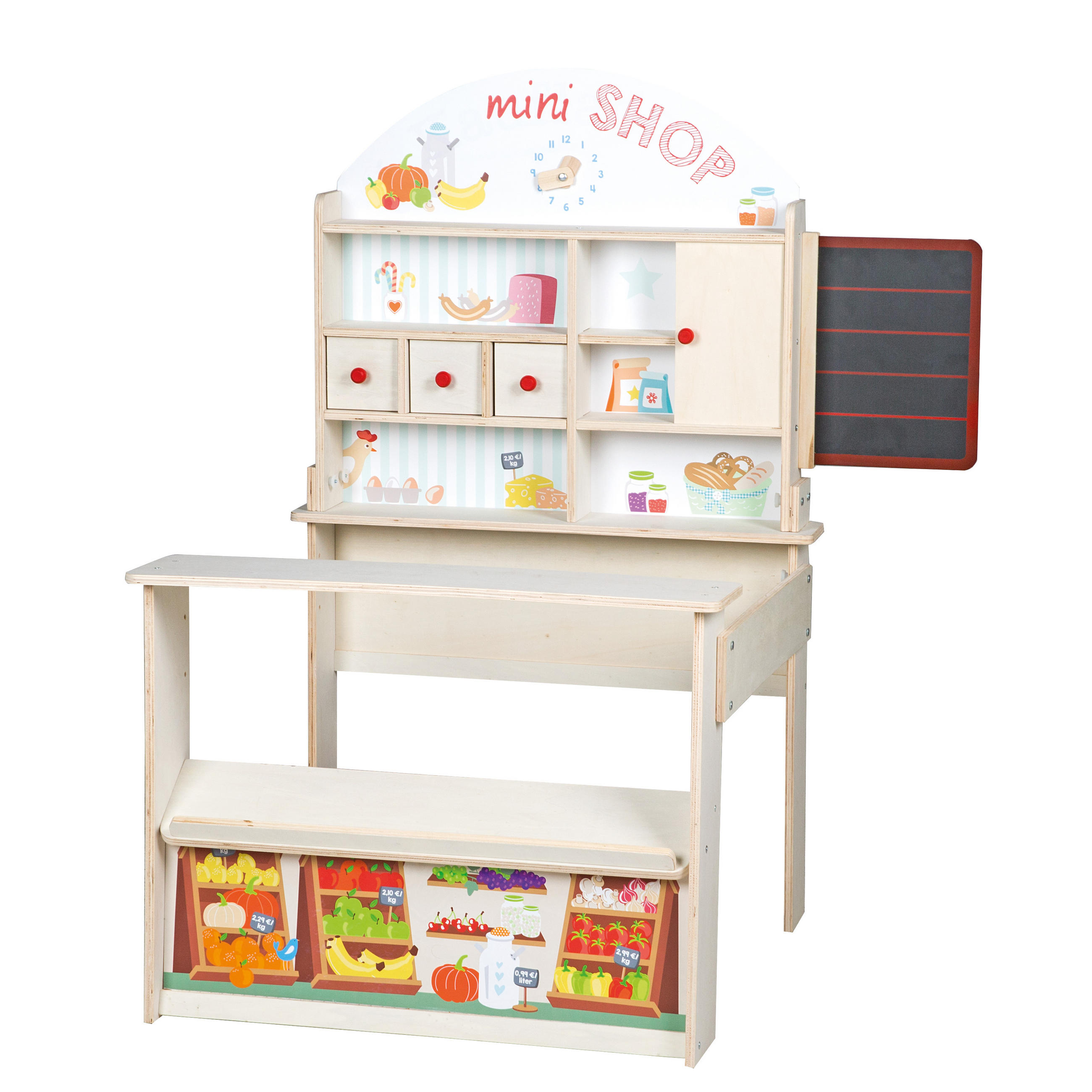 VERKAUFSSTAND - Naturfarben, Holzwerkstoff (89/114.5/74.5cm) - Roba