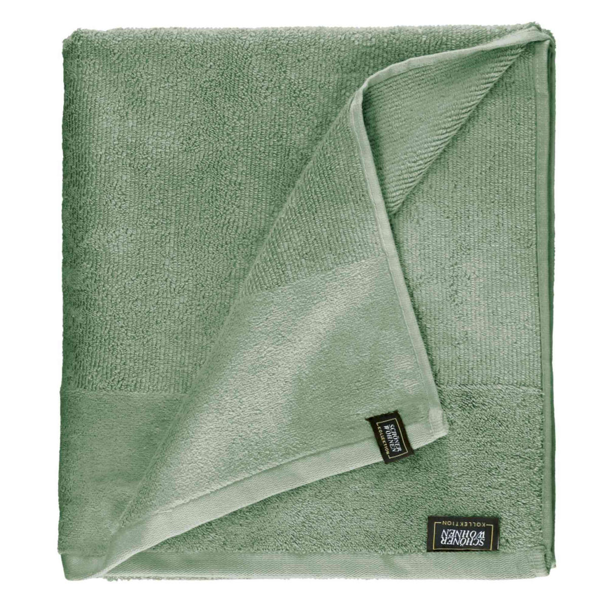 BADETUCH SENSE-2 - Grün, Textil (100/150cm) - Schöner Wohnen