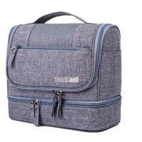 KOSMETIKTASCHE grau Oxford-Gewebe - Grau, Textil (13/21/25cm) - Kaket