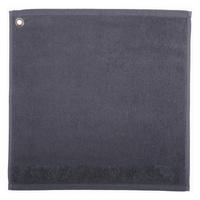 HANDTUCH MIT ÖSE Curl umbra 50 x 50 cm - Grau, Textil (50/50cm) - Winkler