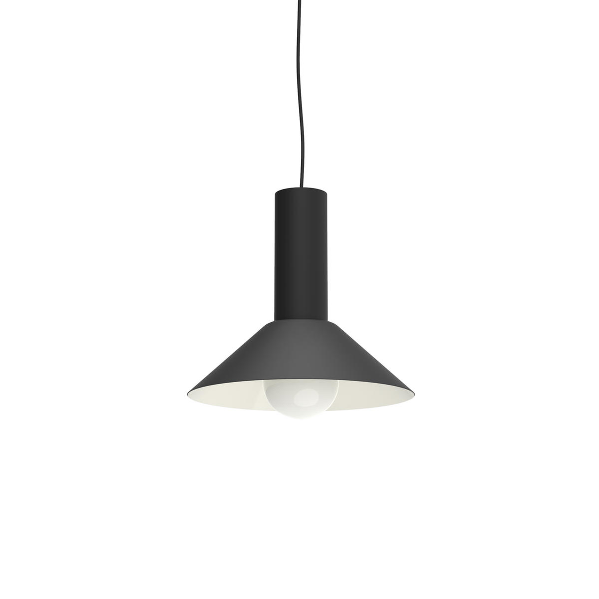 HÄNGELEUCHTE - Schwarz, Metall (25/100/23cm) - Lumicom