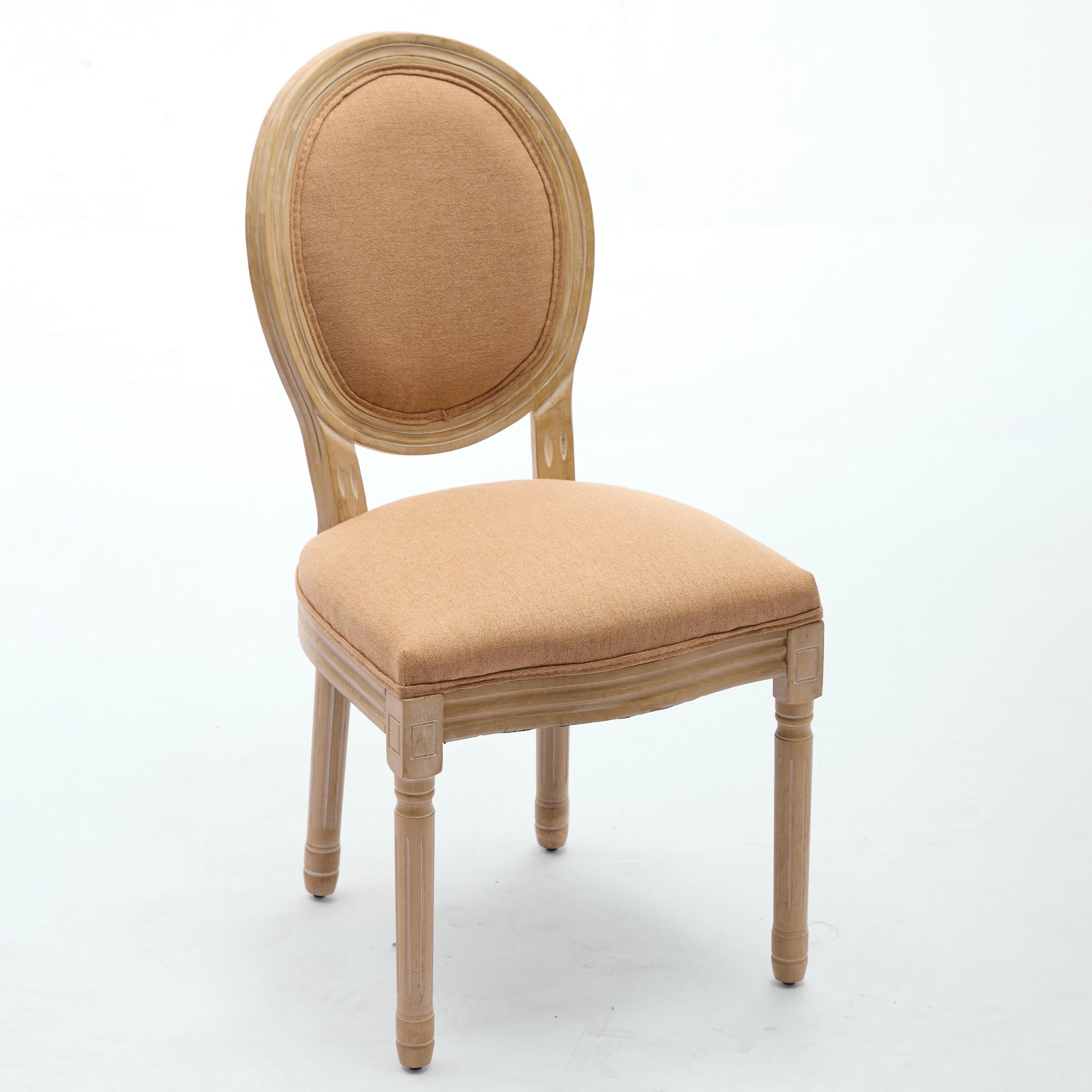 STUHL-SET DE-36323 2 Stück mit antikem Holzrahmen Cognac - Cognac, Holz (49/95/59.5cm) - ComfortXL