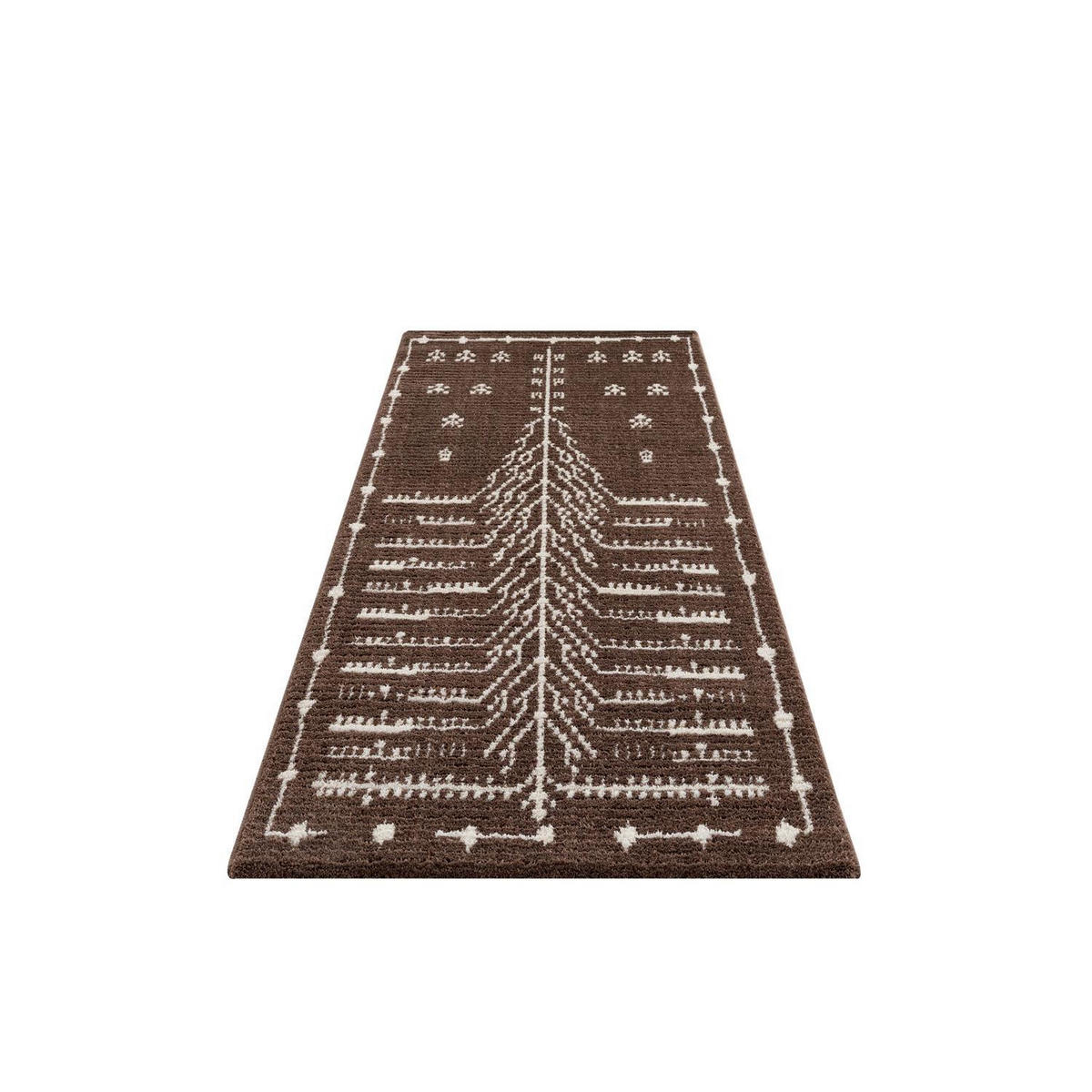 KURZFLOR-TEPPICH April 2308 Braun 80x300 cm - Braun, Textil (80/300cm) - carpet city