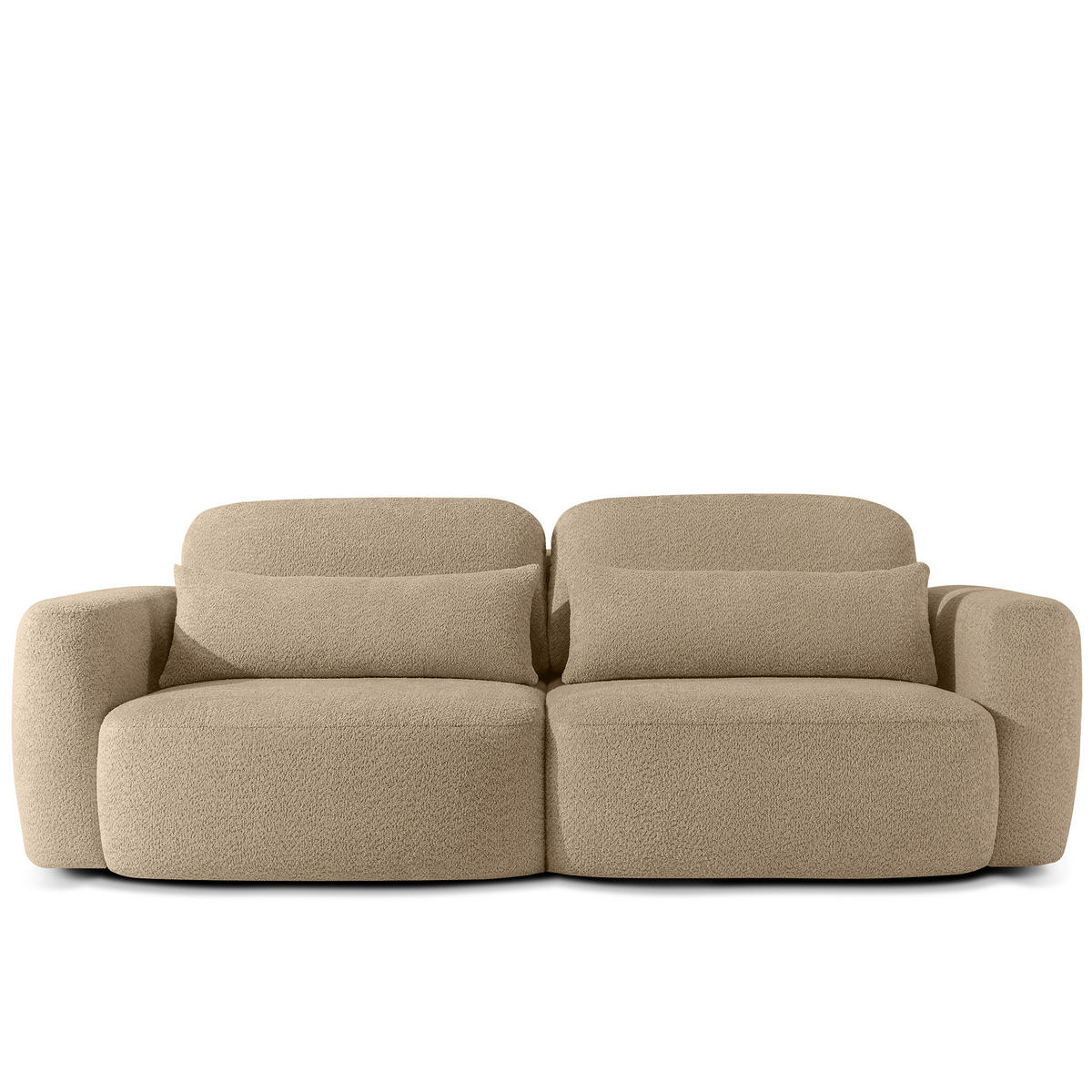 SOFA 3 ELOSA - Ecru, Holz/Textil (245/85/115cm) - KONSIMO®