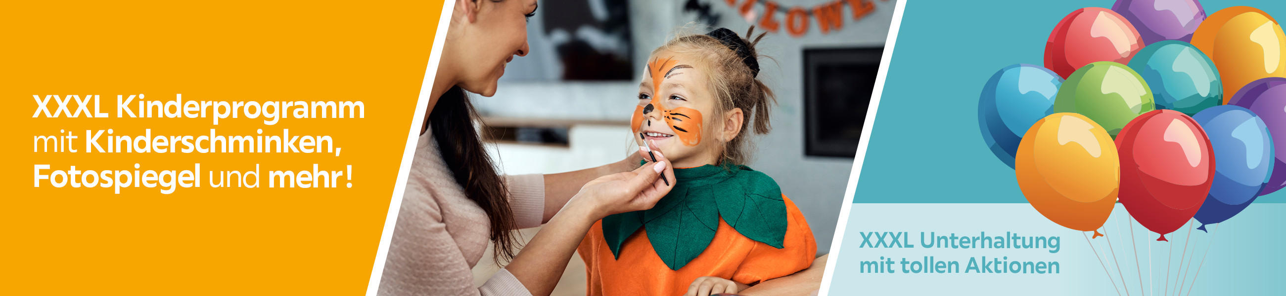 XXXL Kinderprogramm mit Kinderschminken, Fotospiegel und mehr! - XXXL Unterhaltung mit tollen Aktionen