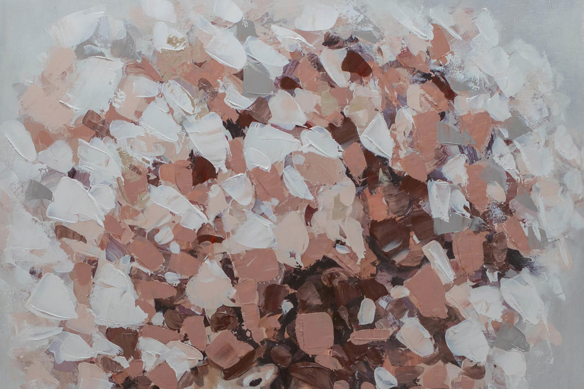 ÖLGEMÄLDE 60/90 cm - Pink, Holz/Textil (1.36/90cm) - KUNSTLOFT