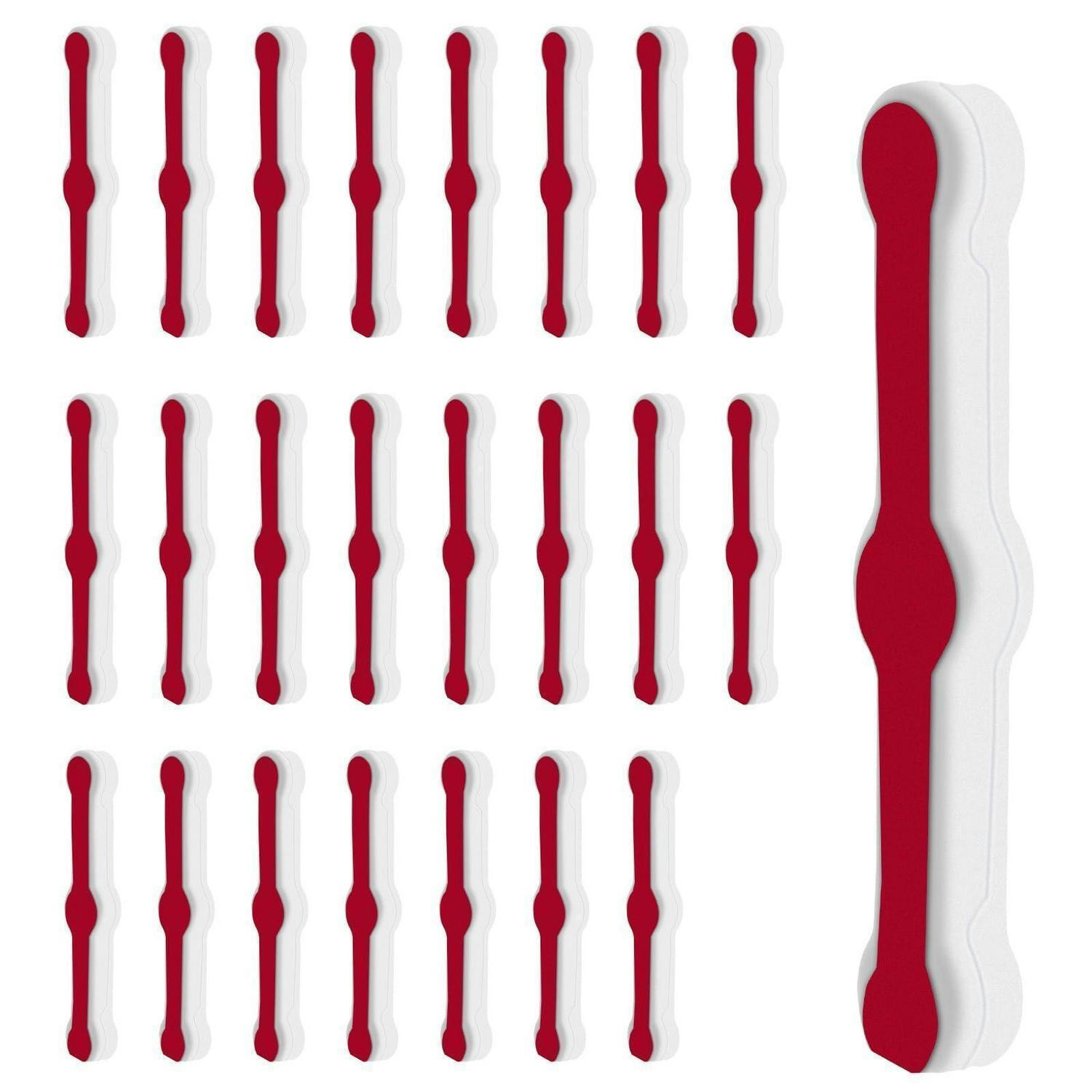 FLIEGENGITTER Befestigungsclips 24 Stück Set Weiß - Multicolor, Kunststoff (1/1/1cm)