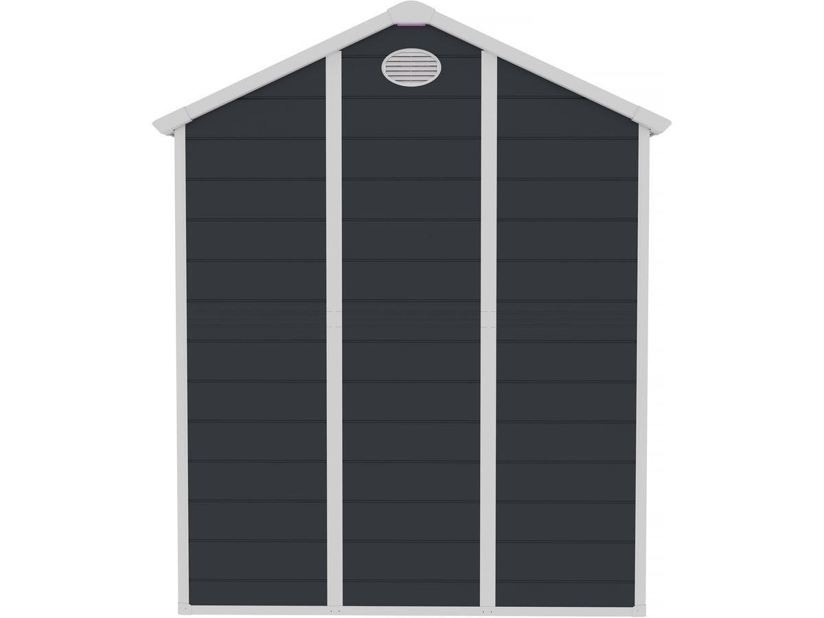 GARTENHAUS AUS HARZ texas - Anthrazit, Naturmaterialien (188/225/278cm) - Habitat Garten