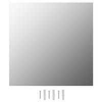 WANDSPIEGEL 2 Stk. 60x60 cm Quadratisch Glas - Silberfarben, Glas (60/60/2cm) - furnicato
