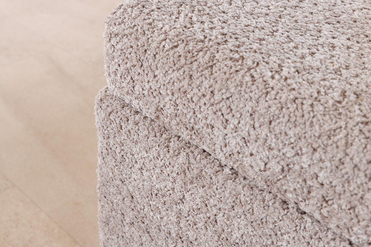 SITZBANK EXTRAVAGANCIA Bouclé Greige 140 cm - Greige, Textil (140/40/40cm) - riess-ambiente