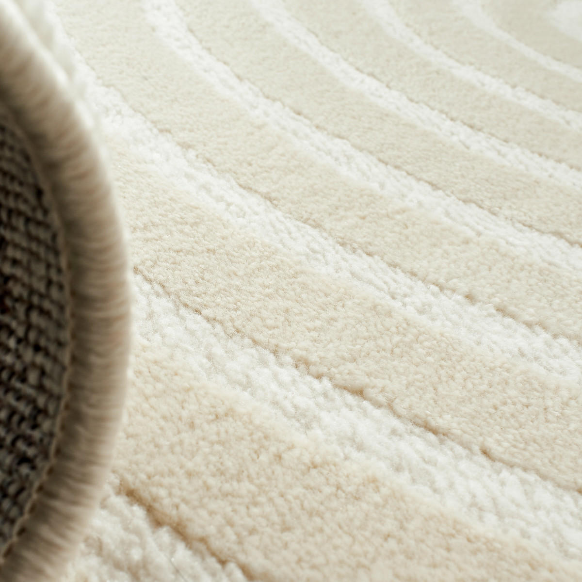 TEPPICH mit geometrischem Muster Bianca Creme 120x160 cm - Creme, Textil (120/160cm) - Nazar Rugs