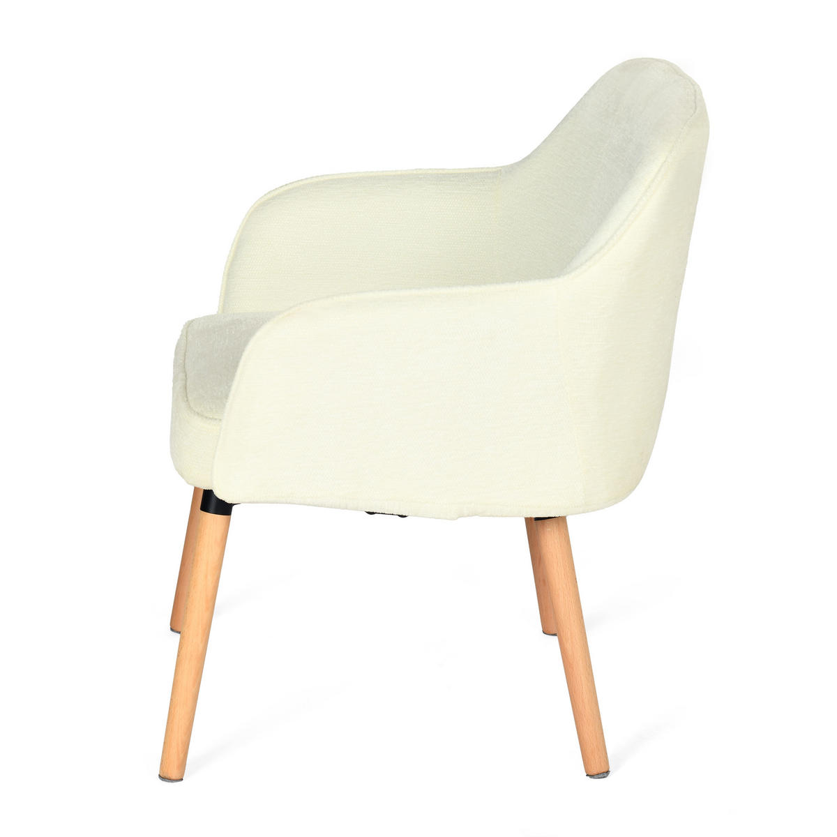 SESSEL in Webstoff, Beige - Beige, Textil/Metall (64/81.5/65.5cm) - Meubles Cosy