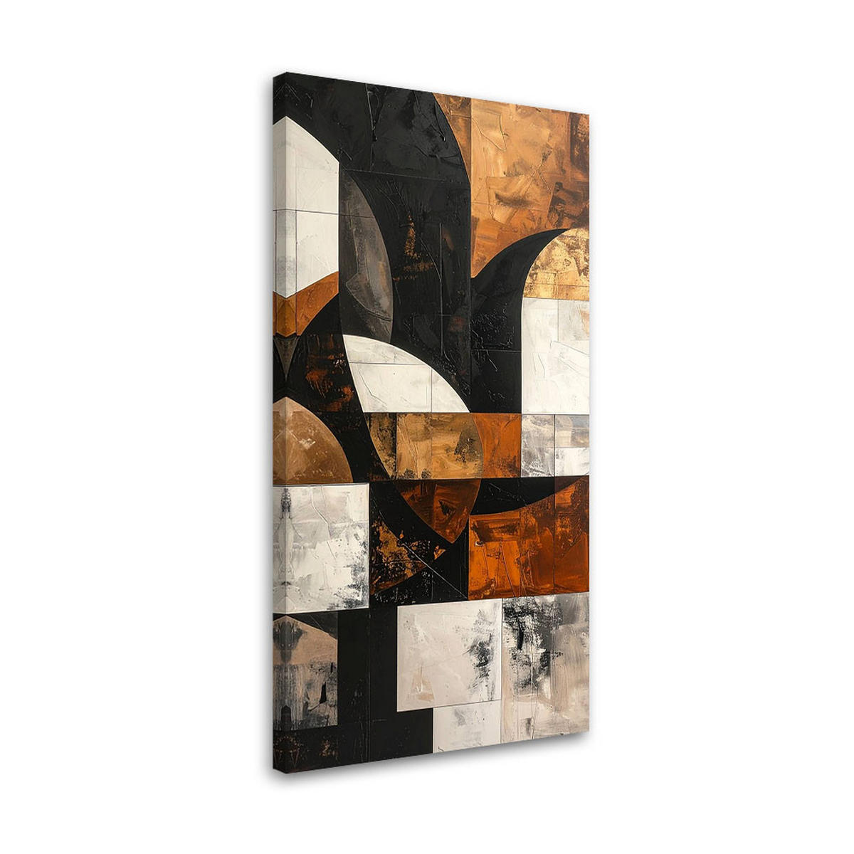 LEINWANDBILD 3D und geometrisch 40x80cm - Braun, Textil (40/80cm) - Feeby