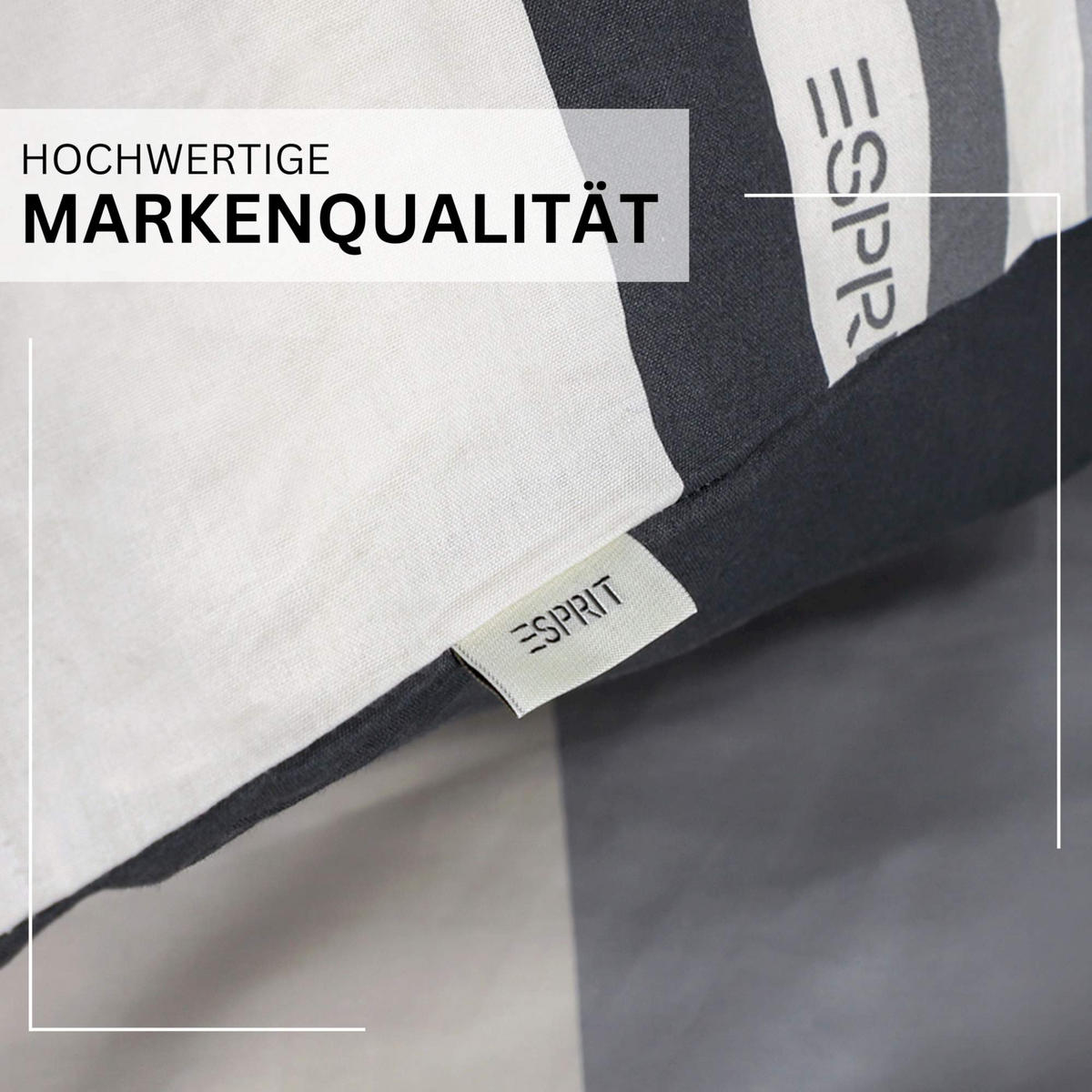 RENFORCÉ BETTWÄSCHE SALMLO - Anthrazit, Textil (140/200cm) - Esprit