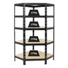 ECKREGAL Tiger 180x90x45 cm Fachlast 175 kg Schwarz - Schwarz, Metall (90/180/45cm) - PROREGAL
