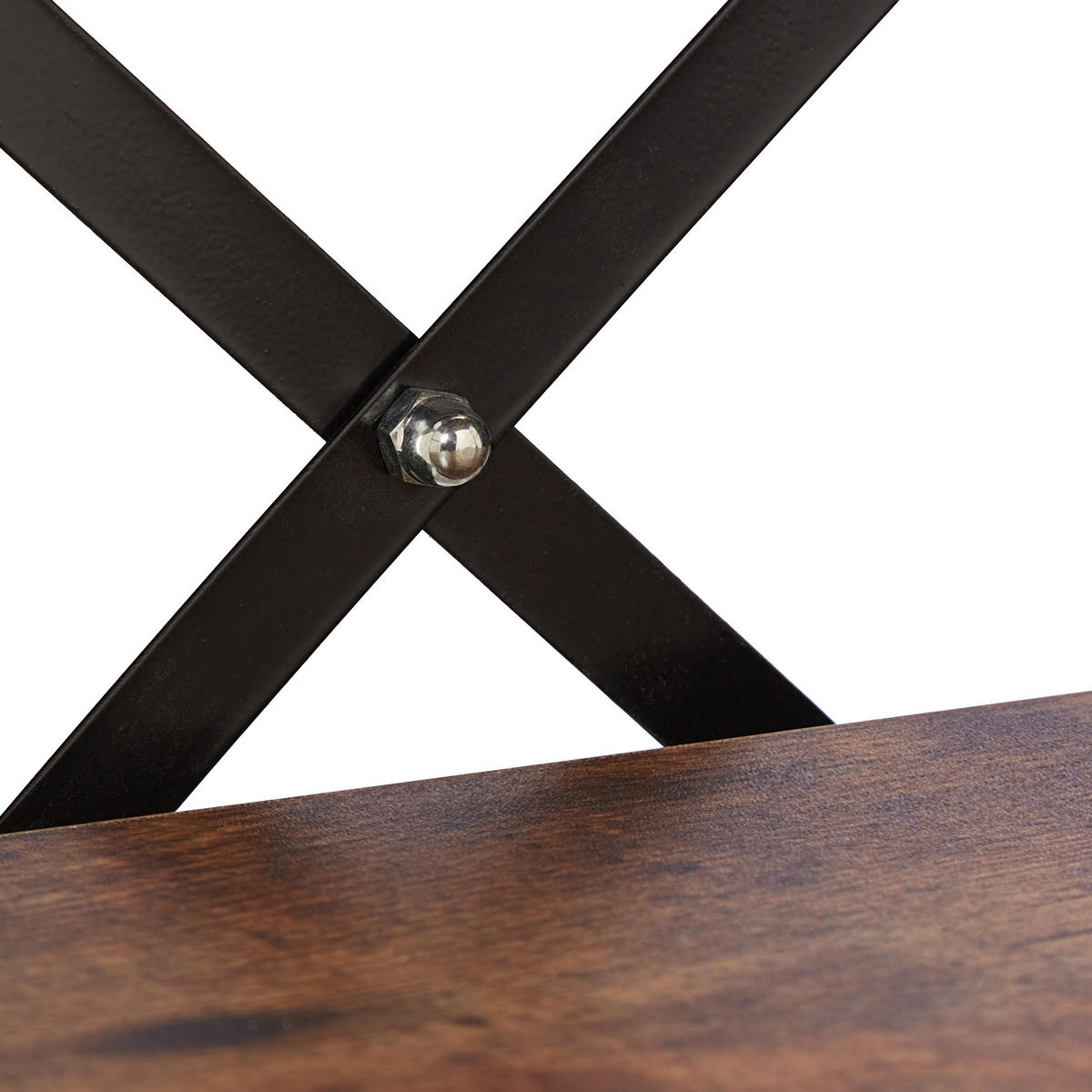 BÜCHERREGAL - Braun, Holzwerkstoff/Metall (60/158.5/30cm) - Relaxdays