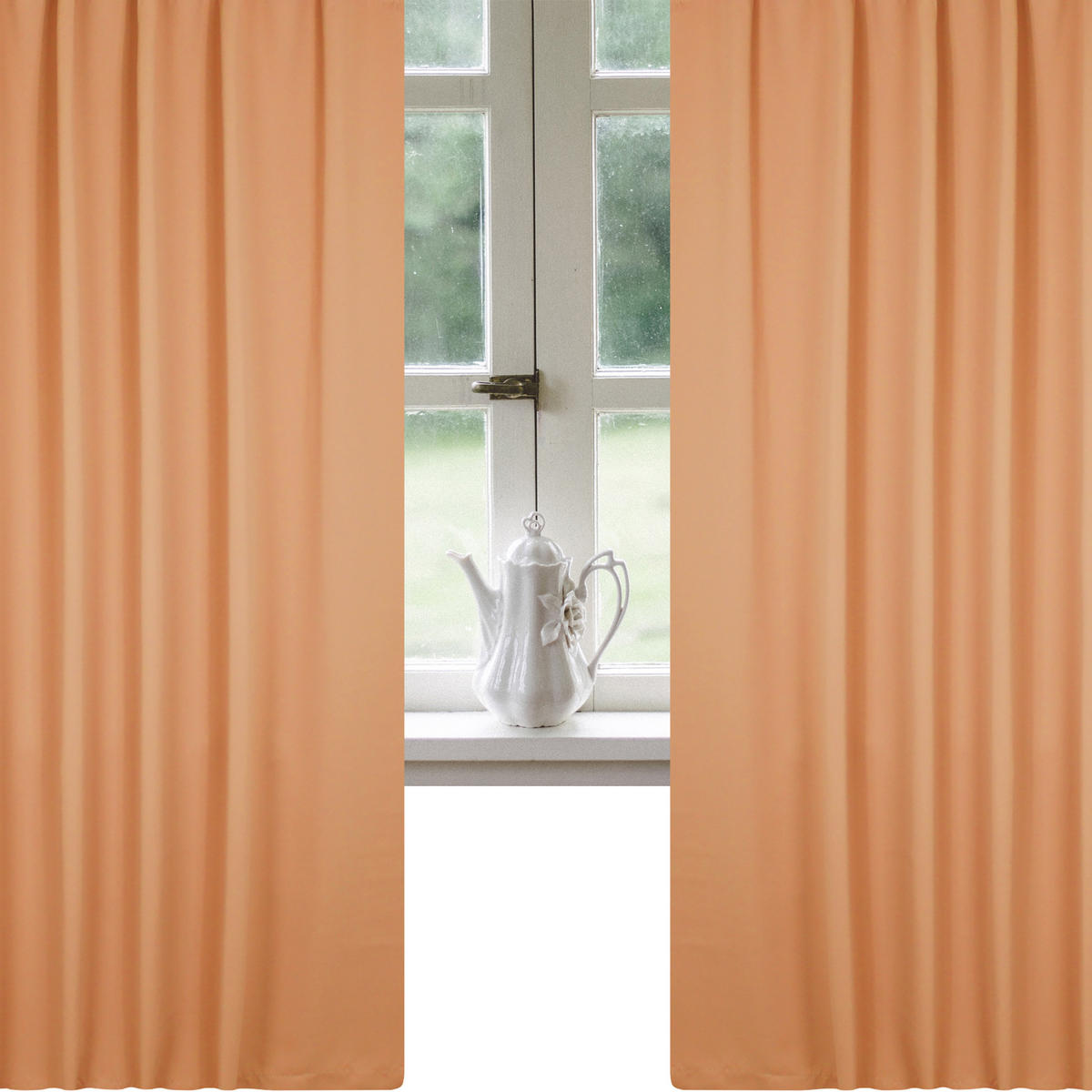VERDUNKELUNGSVORHANG Kräuselband 300/245 cm Orange - Orange, Textil (300/245cm) - TiborTex